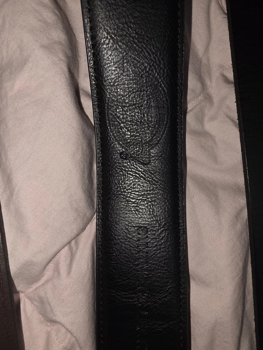 Black Leather Men's Belt Dickies